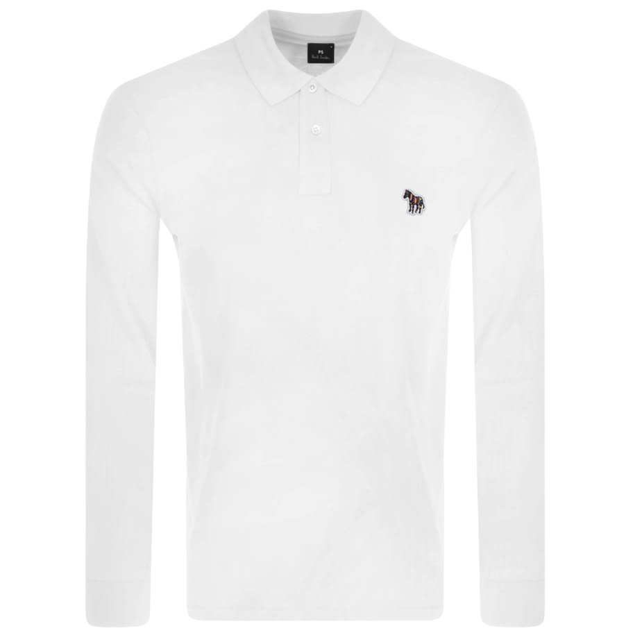 Alternative Image for ProductPS By Paul Smith Long Sleeved Polo T Shirt White1